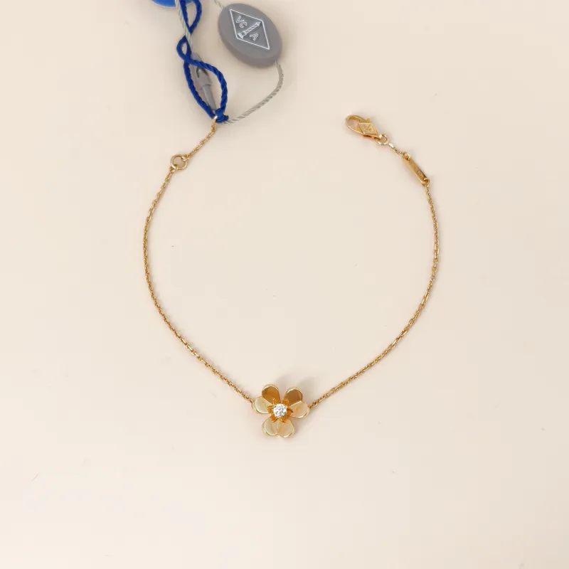 Van Cleef & Arpels Bracelet Frivole Yellow Gold 18KY ellow Gold Diamond Mini 16.5cm