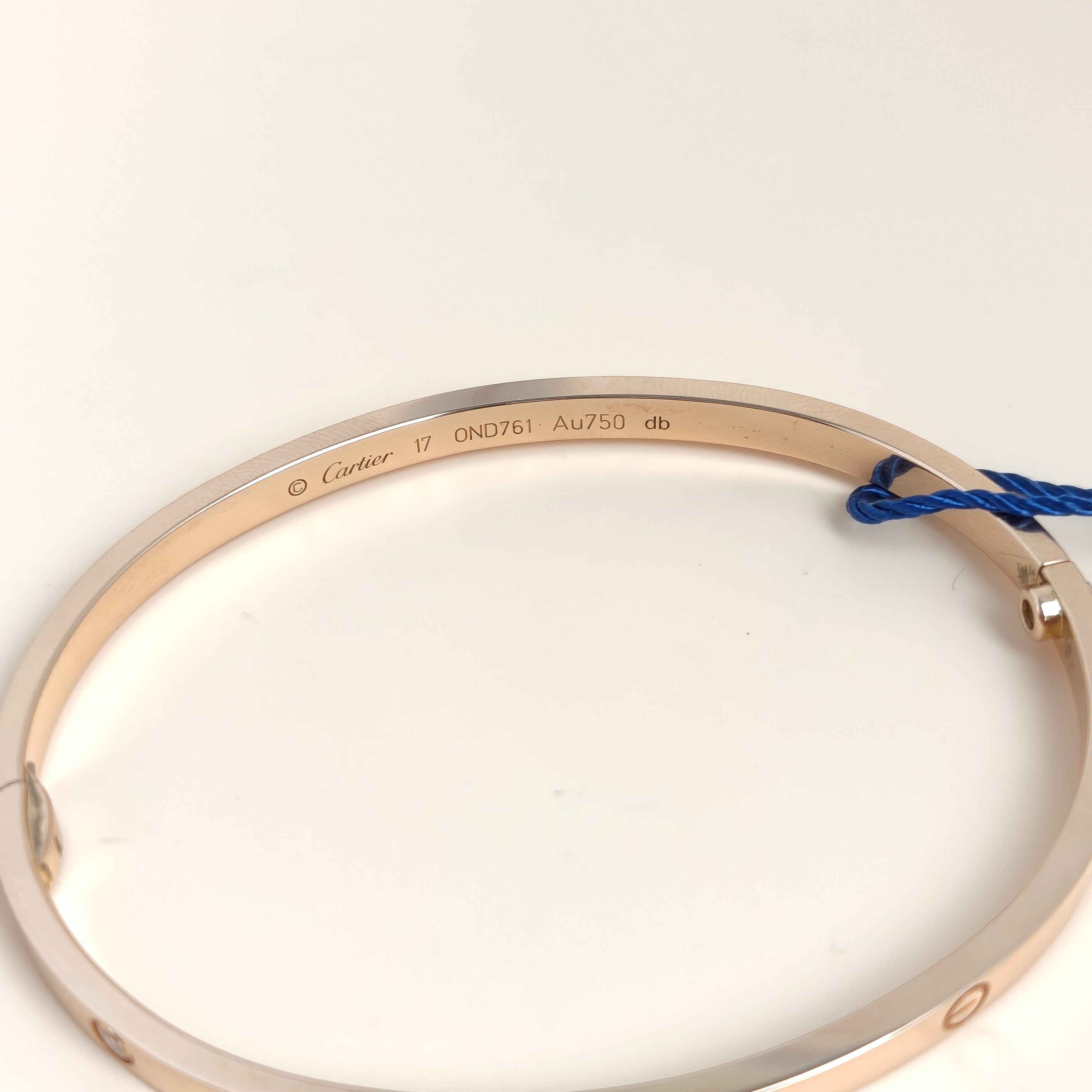 CARTIER Bangle Love Collection Bangle Rose Gold Diamond18KR ose Gold Small Edition 3.6 17 — cover view 7 of 8
