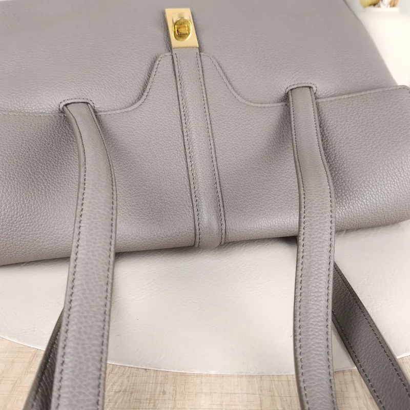 CELINE Shoulder Bag Soft 16Shoulder Bag Grey Calfskin Medium32 × 15 × 24 cm — detail view 9 of 12