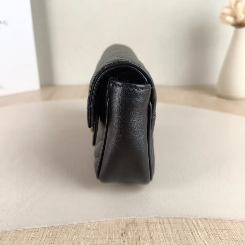 GUCCI Crossbody Bag GG Marmont Mini Marmont Mini Black Calfskin Mini 16.5 × 4.5 × 9.5 cm — detail view 9 of 11