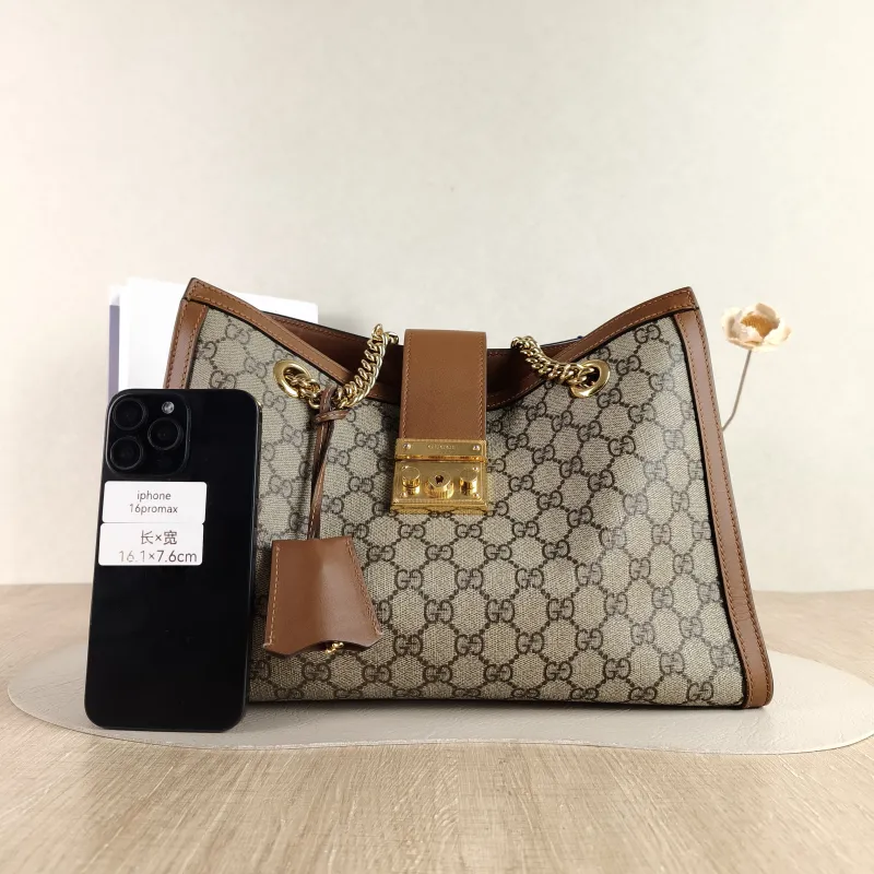 GUCCI Shoulder Bag Padlock Tote Monogram PVC Large 35 × 14 × 23.5 cm — cover view 4 of 5