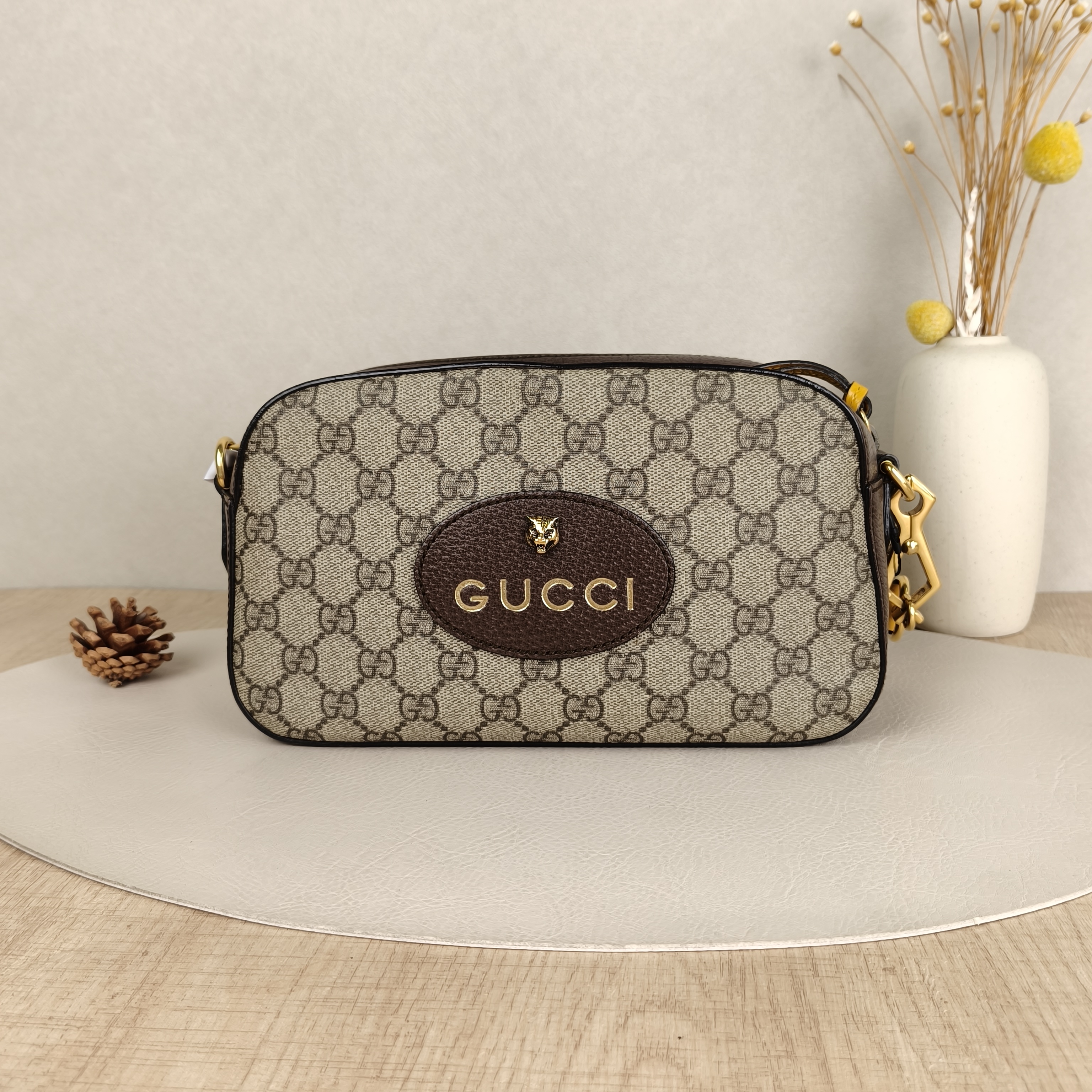 GUCCI Crossbody Bag Neo Vintage Camera Bag Monogram PVC Medium24 × 7 × 14.5 cm