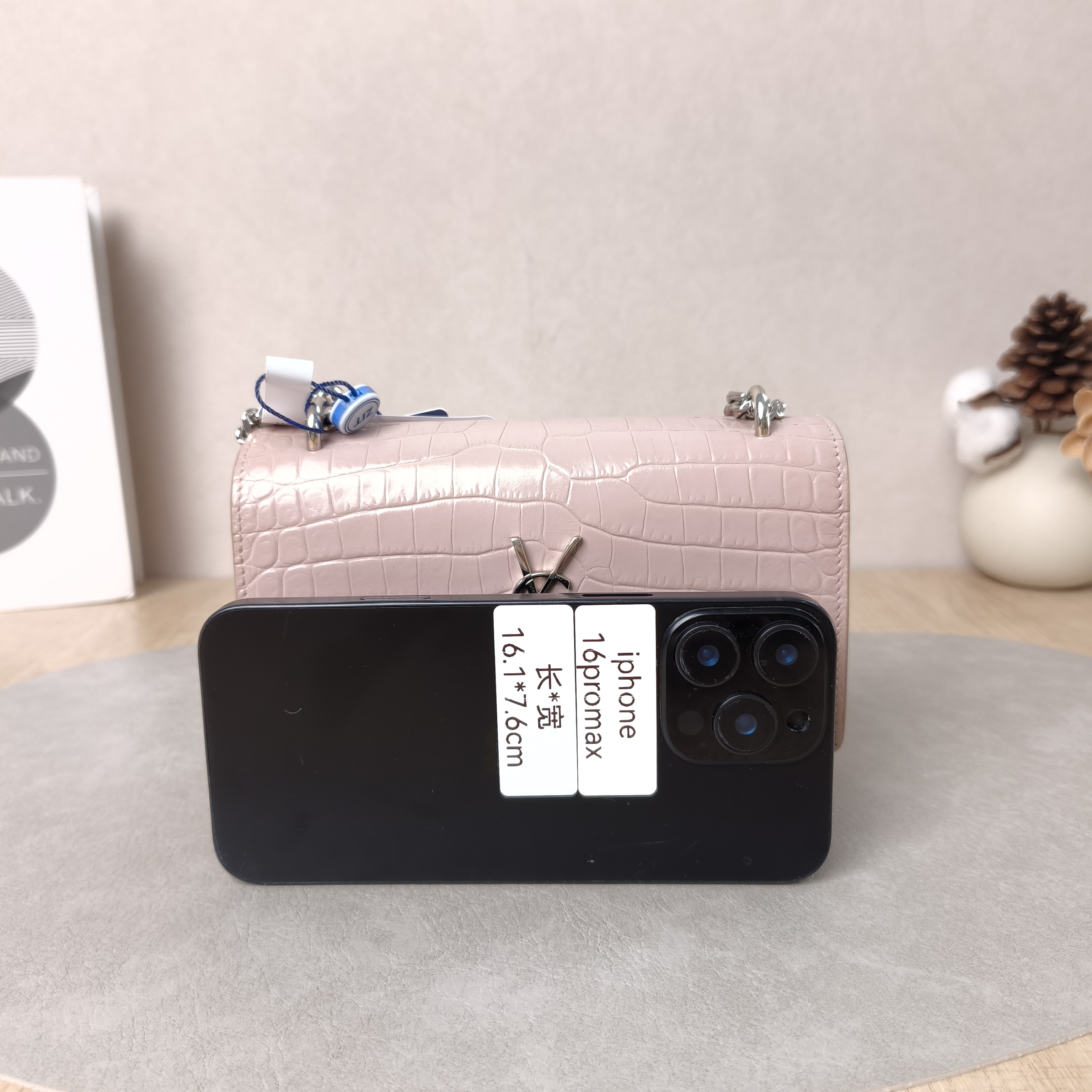 SAINT LAURENT Shoulder Bag SUNSET woc Pink Calfskinmini17 × 4 × 11.5 cm — cover view 5 of 5