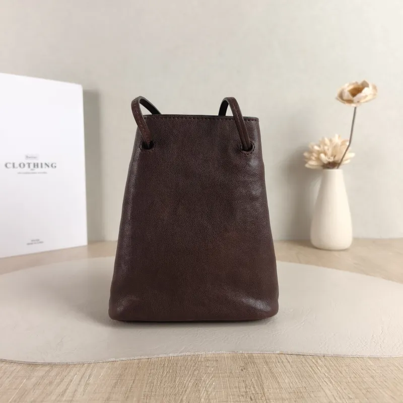 Miumiu Crossbody Bag logo Brown Lambskin One Size 14 × 6 × 16.5 cm — cover view 2 of 6