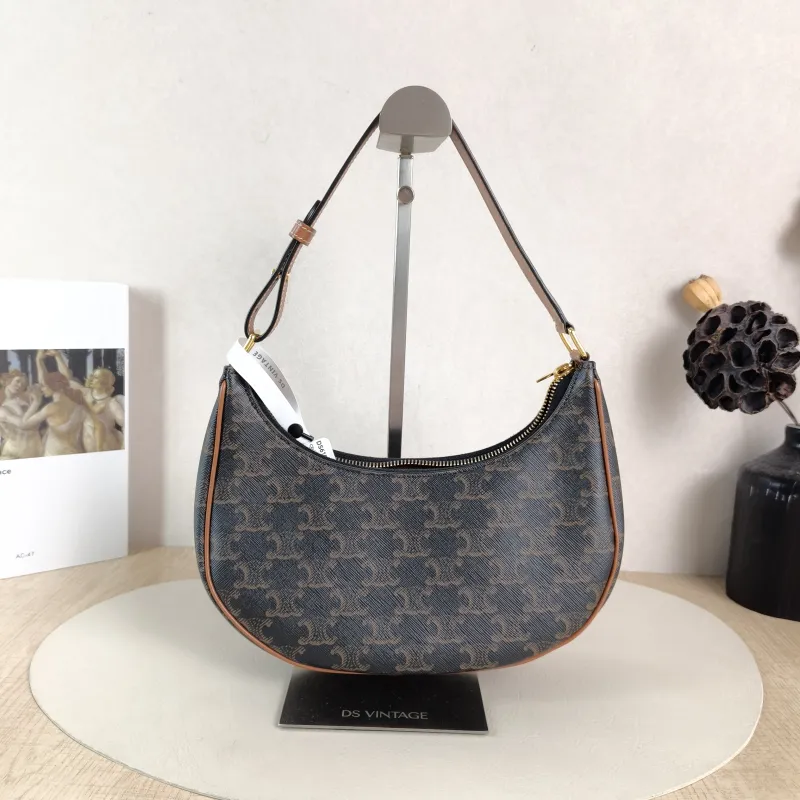 CELINE Shoulder Bag AVA Monogram PVC Medium 23 × 7 × 19 cm