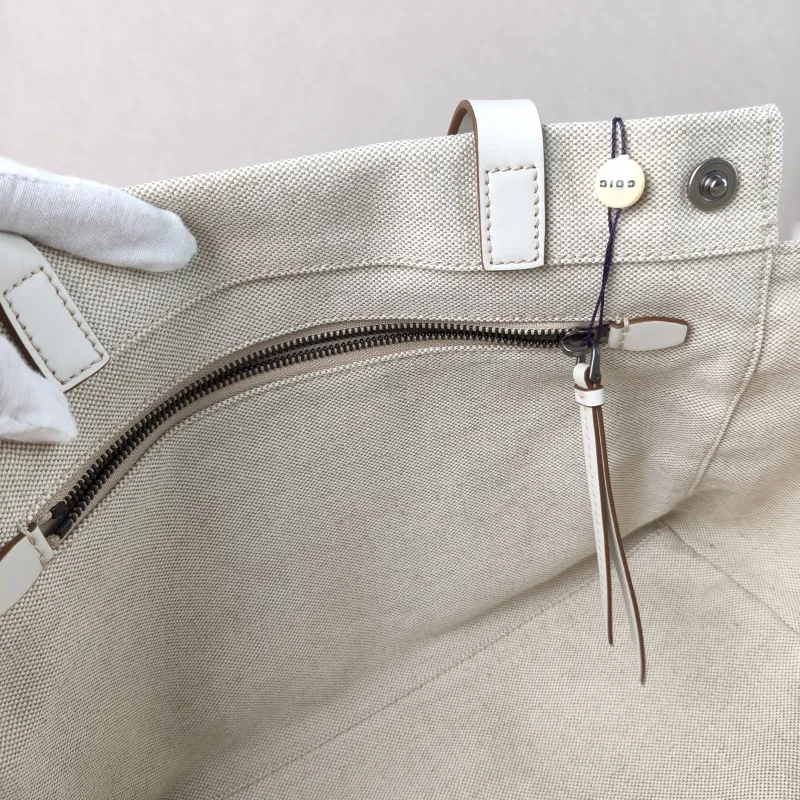 PRADA Shoulder Bag Route Tote Bag Canvas · Calfskin Large 34 × 17 × 25 cm — detail view 6 of 12