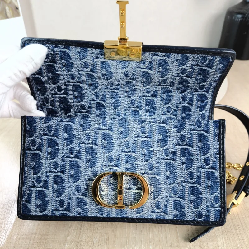 DIOR Crossbody Bag 30 Montaigne East-West 30 Blue Small 21 × 6 × 12 cm — detail view 5 of 11