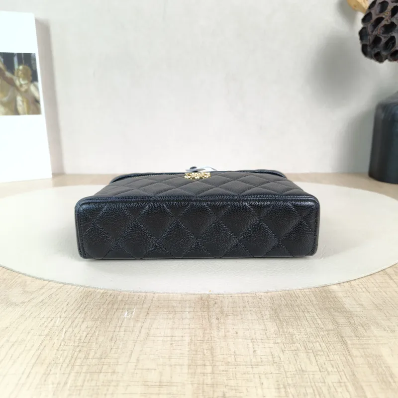 Chanel Crossbody Baglp Box Bag Top Handle Crossbody Bag Black Calfskin One Size19.5 × 5 × 17 cm — cover view 2 of 6