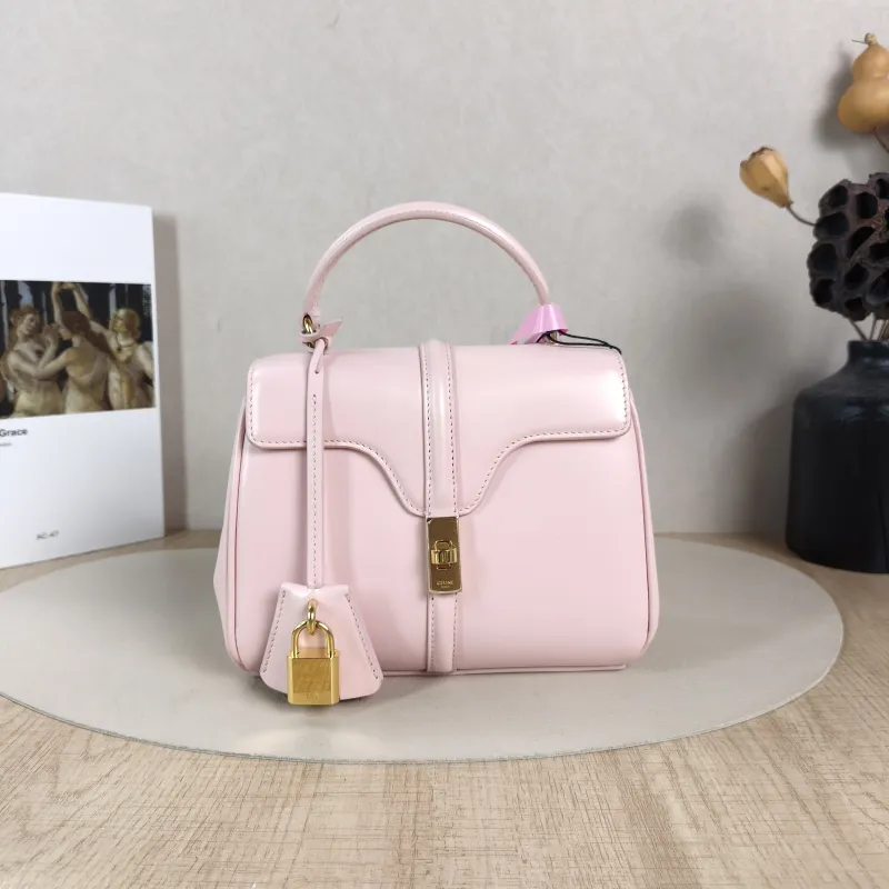 CELINE Crossbody Bag16 Edition Pink Calfskinmini17.5 × 7 × 14 cm