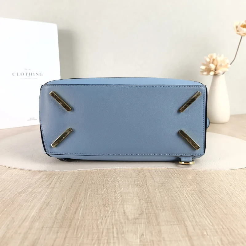LOEWE Crossbody Bag Puzzle Blue CC alfskin Small 24 × 10.5 × 16.5 cm — cover view 3 of 5