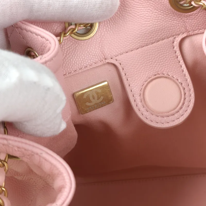 Chanel Backpack25bag Backpack Pink Grained Calfskin Medium23 × 14 × 23 cm — detail view 3 of 12