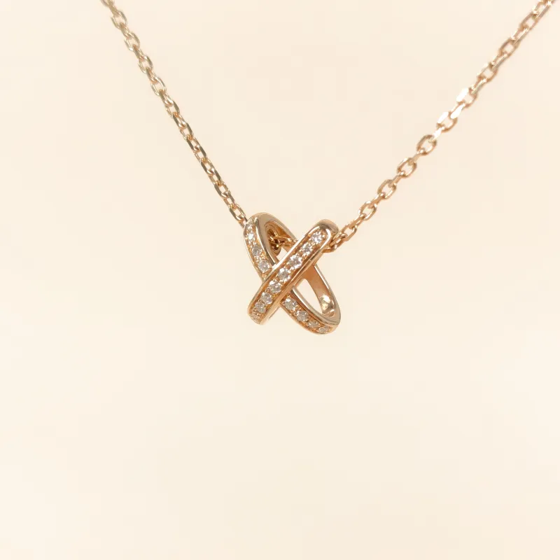 CHAUMET Necklace Jeux de Liens · Collection · Necklace Rose Gold Diamond18KR ose Gold One Size42cm — cover view 5 of 8