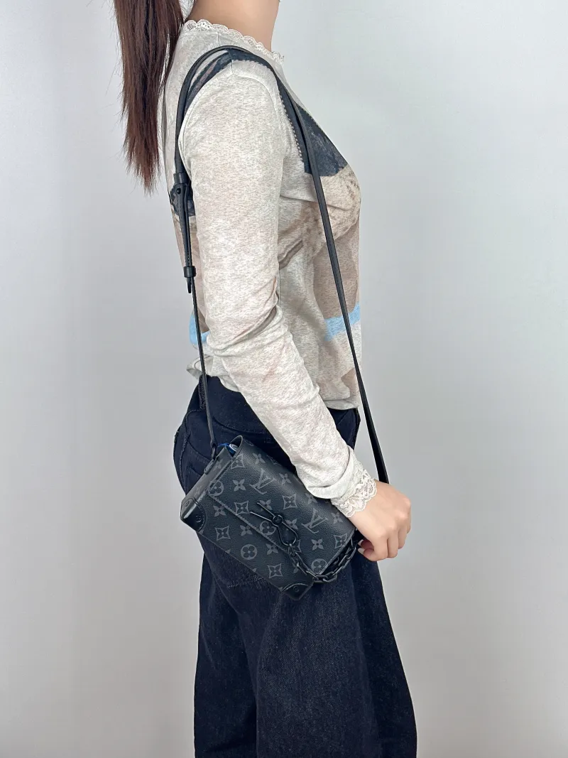 Louis Vuitton Crossbody Bag Steamer Box Monogram PV Cmini18 × 6.5 × 11 cm — on-model view 2 of 2