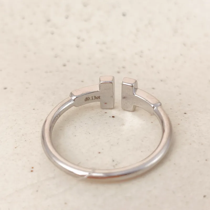 Tiffany&Co. Ring TC ollection White Gold Diamond18KW hite Gold One Size 53 — cover view 6 of 7