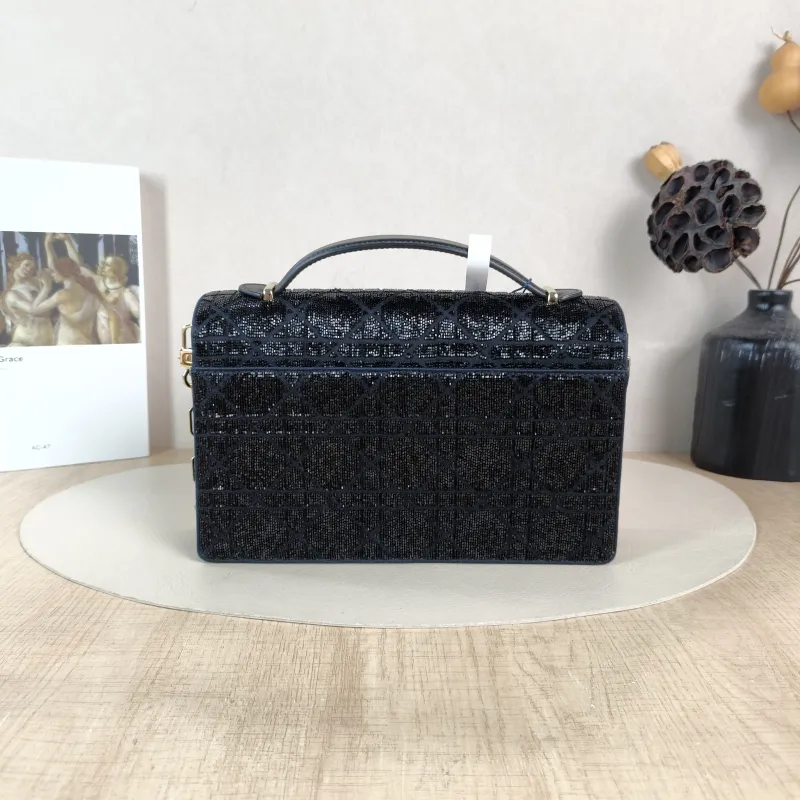 DIOR Shoulder Bag My Chain Bag Black 24 × 6.5 × 15 cm — cover view 4 of 5