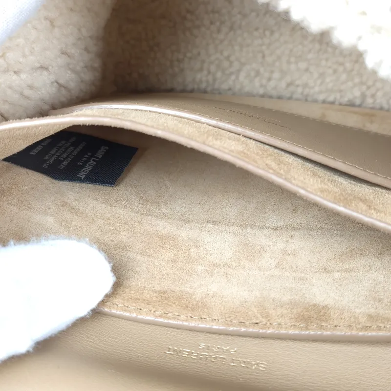SAINT LAURENT Shoulder Bag Kaia Brown Suede · 17 × 6 × 16 cm — detail view 3 of 11