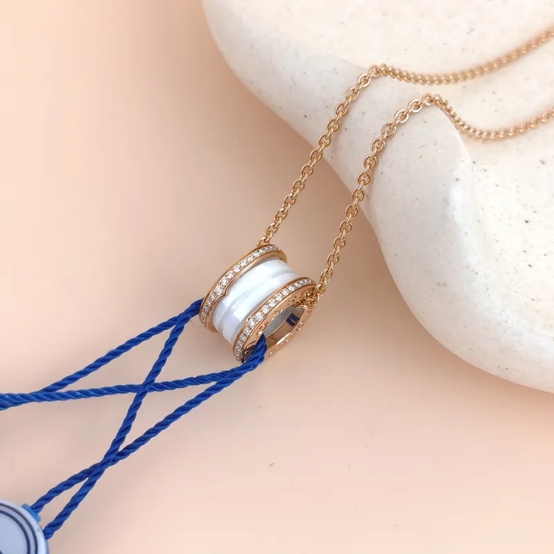 Bvlgari Necklace B.ZERO1Collection White Pavé Diamond Rose Gold Rose Gold Diamond18KR ose Gold One Size 45cm — cover view 7 of 7