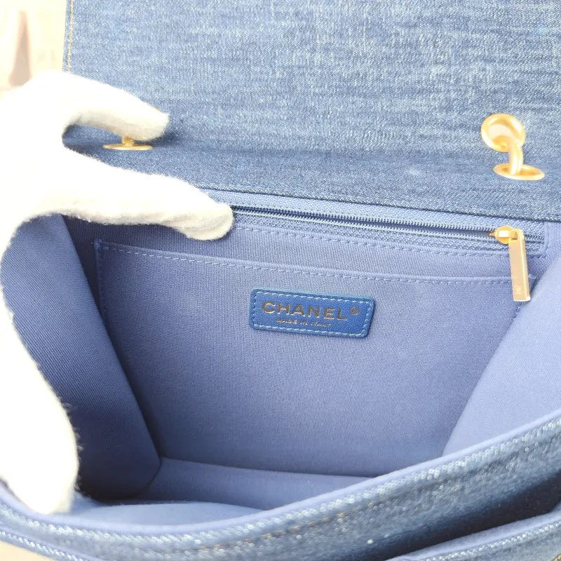 Chanel Backpack Backpack Blue One Size 25 × 6 × 22 cm — detail view 7 of 12