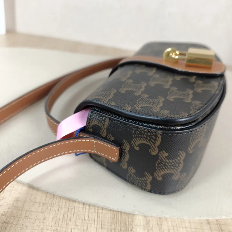 CELINE Crossbody Bag TABOU Monogram PVC Mini 18 × 5 × 8 cm — detail view 7 of 11