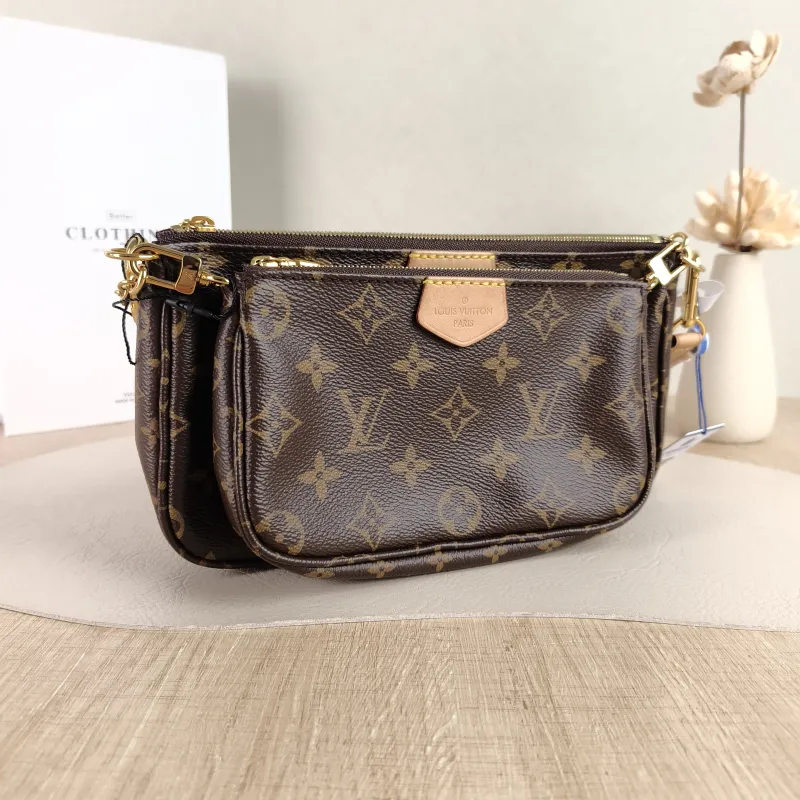 Louis Vuitton Crossbody Bag Multi Pochette Accessoires Shoulder Strap PVC Small 24 × 4 × 13.5 cm — cover view 5 of 5