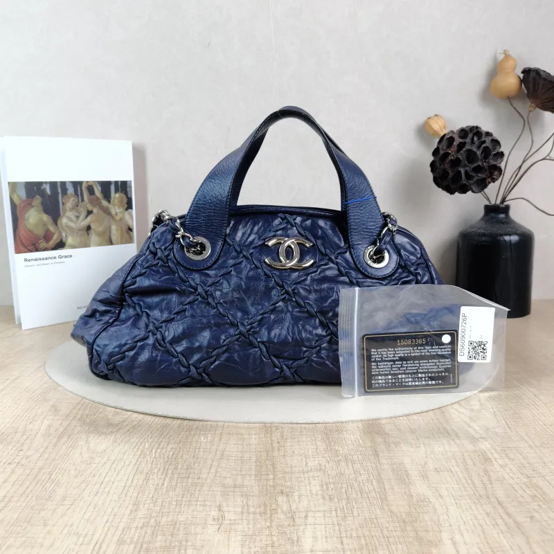 Chanel Shoulder Bag tote Blue Calfskin One Size31 × 14 × 21 cm — cover view 6 of 6