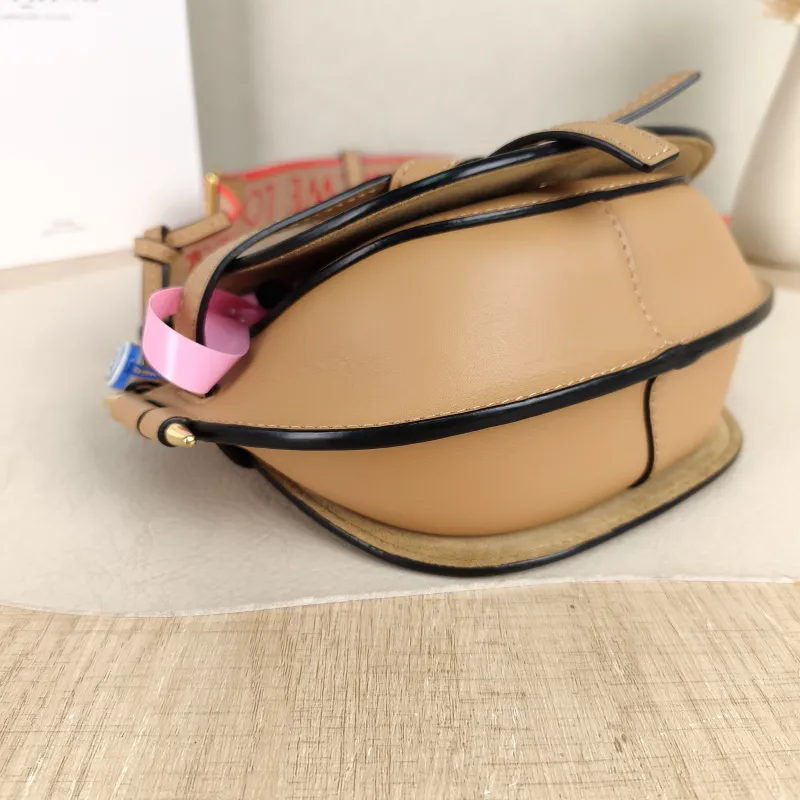 LOEWE Crossbody Bag Gate Dual Shoulder Strap Yellow Calfskin Mini 21 × 9.5 × 13 cm — detail view 6 of 9
