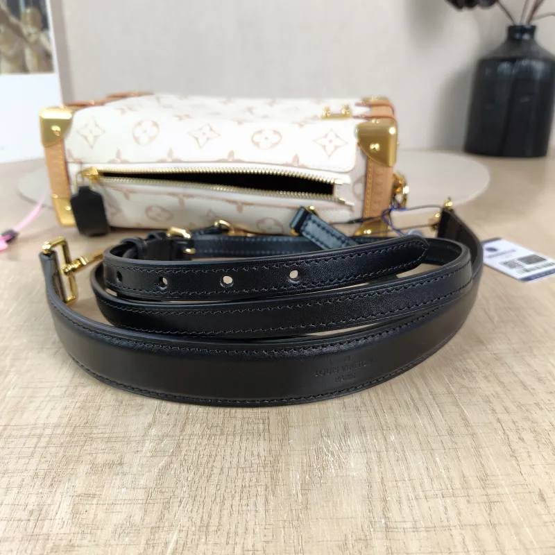 Louis Vuitton Crossbody Bag Side Trunk Box · Black PVC Medium 23.5 × 8.5 × 16 cm — detail view 10 of 11