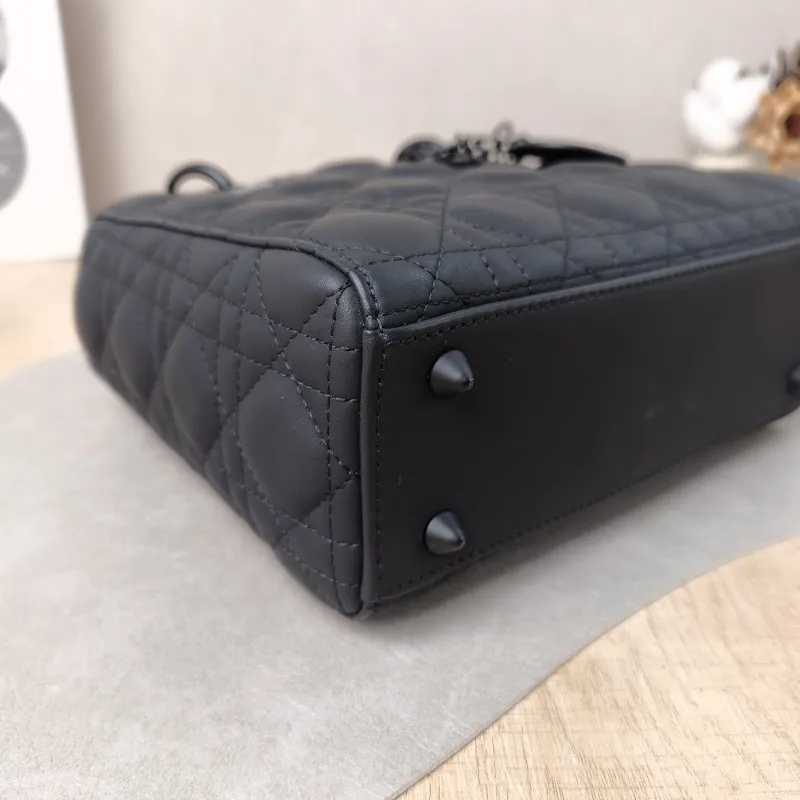 DIOR Top Handle Bag Lady Lady Dior Bag SL ambskin Small 20 × 8 × 18 cm — detail view 5 of 13