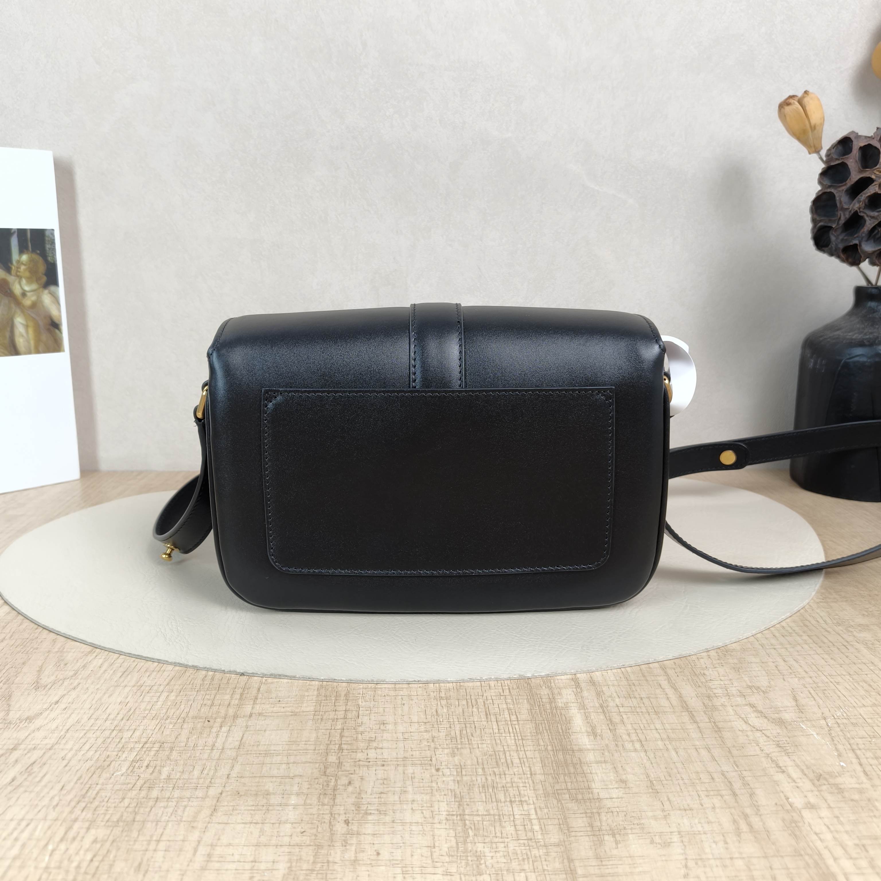 BALENCIAGA Crossbody Baglady flag Crossbody Bag Black Calfskin Small22 × 7 × 15 cm — cover view 5 of 5