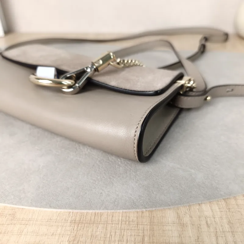 Chloé Shoulder Bagfaye Crossbody Bag Grey Calfskinmini18 × 3.5 × 10.5 cm — detail view 6 of 12