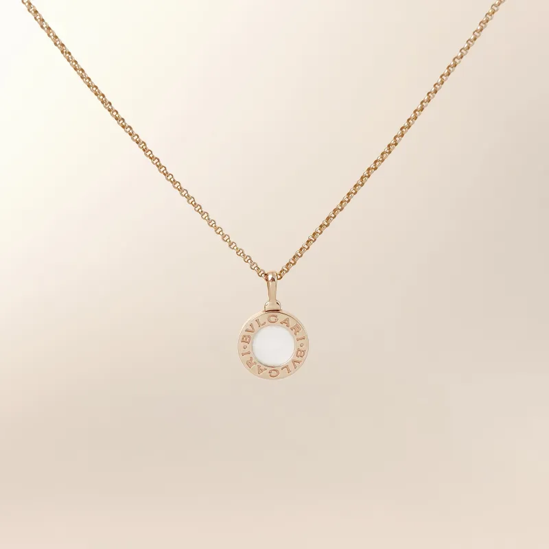 Bvlgari Necklace Collection Pearl Rose Gold 18KR ose Gold One Size 44cm
