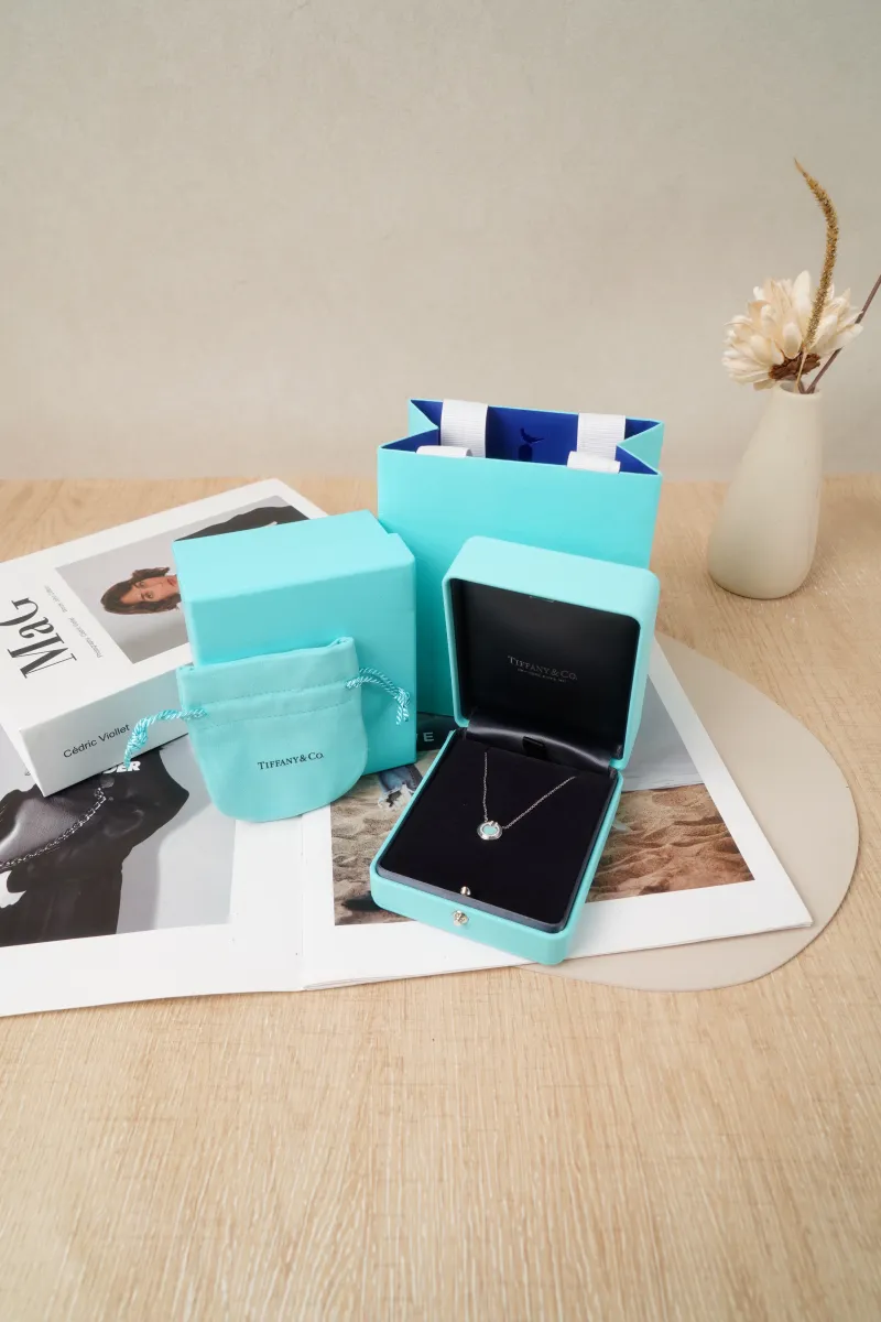 Tiffany&Co. TC ollection Necklace Small Diamond 18k White Gold · Dust Bag · Box · 44㎝ · 8.5㎜ — cover view 5 of 7