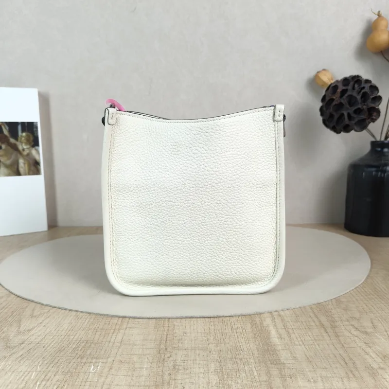 PRADA Crossbody Bag Crossbody Bag White Calfskin One Size 18 × 6.5 × 19.5 cm — cover view 5 of 5
