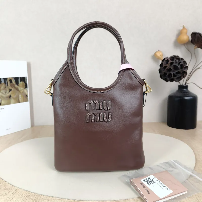 Miumiu Shoulder Bag IVY Tote Shopping Tote Calfskinmini20*24 — cover view 5 of 6