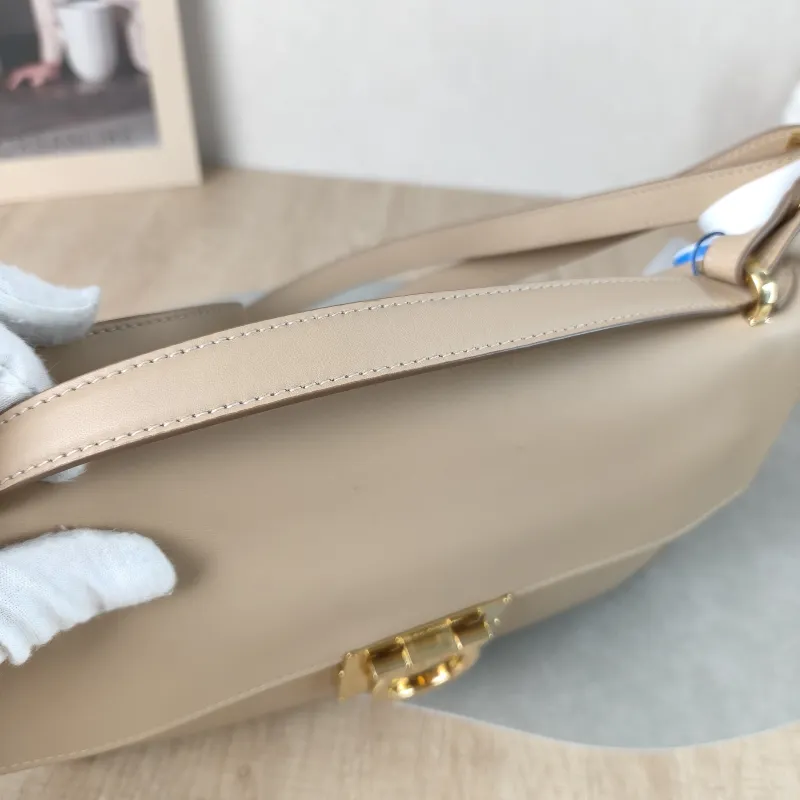 FERRAGAMO Shoulder Bag Shoulder Bag Taupe Calfskin 25.5 × 5 × 16 cm — detail view 9 of 14