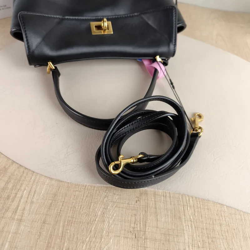 BALENCIAGA Crossbody Bag RODEO Black CC alfskin Mini 23 × 10 × 17 cm — detail view 7 of 12