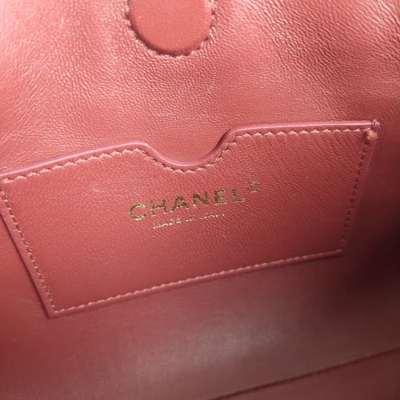 Chanel Shoulder Bag Silver Waxed Leather One Size 23 × 7 × 14 cm — detail view 11 of 12