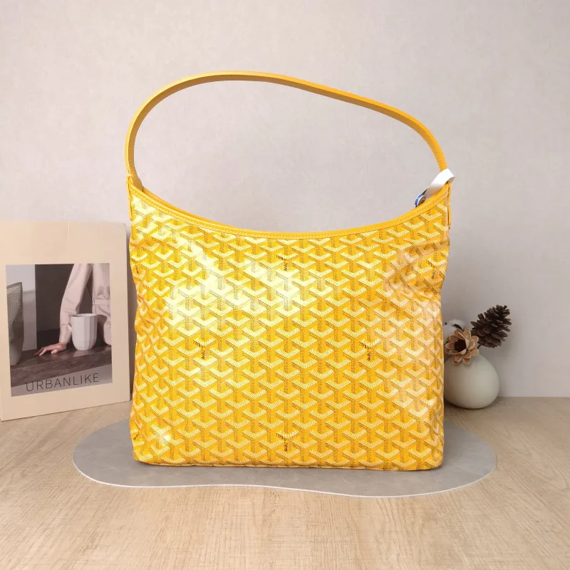 GOYARD Shoulder Bag Boheme Hobo​ Yellow PVC Small 43 × 14 × 27 cm — cover view 5 of 6