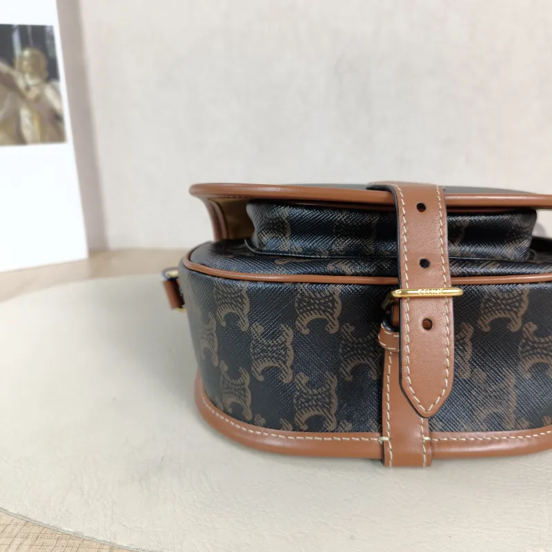 CELINE Crossbody Bag FOLCO Monogram PVC Medium 18.5 × 8 × 17 cm — detail view 9 of 13