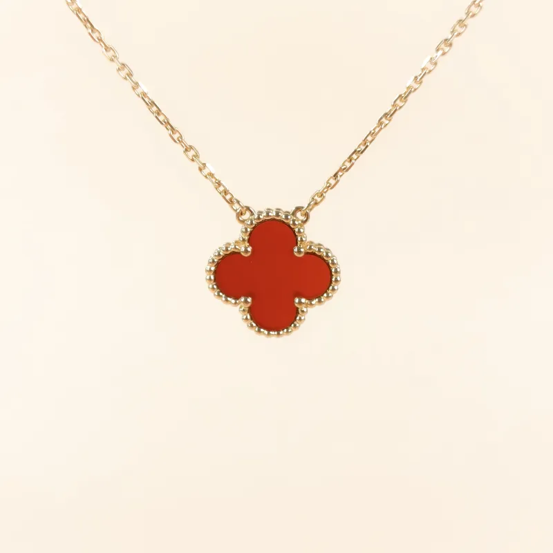 Van Cleef & Arpels Necklace Alhambra Alhambra Collection Necklace 18KY ellow Gold Vintage Small 43cm