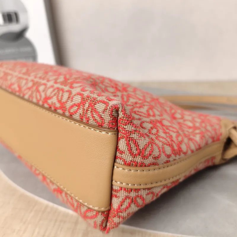 LOEWE Crossbody Bag Flamenco Red Monogram Canvas mini24 × 9 × 18 cm — detail view 1 of 16