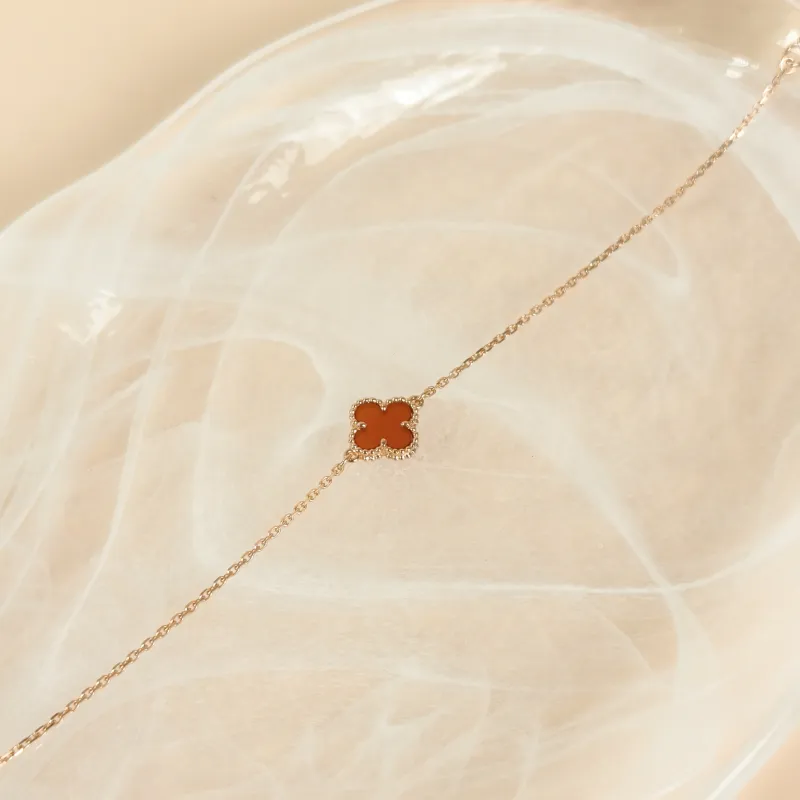 Van Cleef & Arpels Bracelet Alhambra Alhambra Collection Single-Motif Bracelet 18KR ose Gold Sweet Mini 0.95 × 0.95 × 16.5 cm — cover view 2 of 7