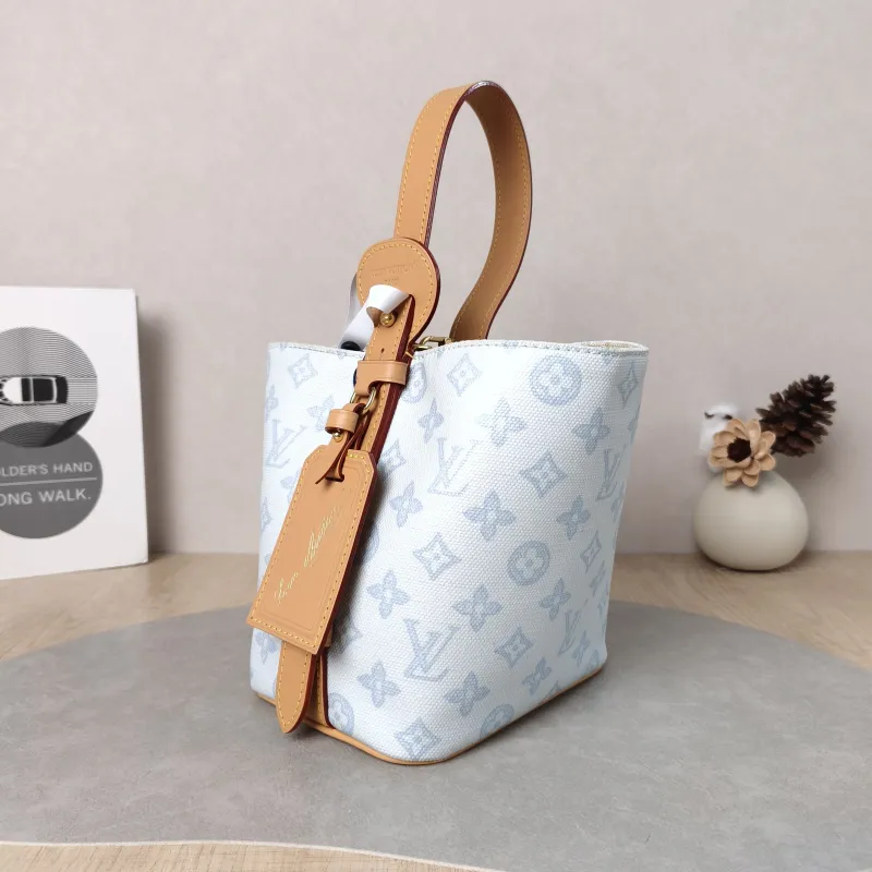 Louis Vuitton Top Handle Bag ALL IN BB Blue PVC BB 16 × 12 × 18 cm — cover view 4 of 5