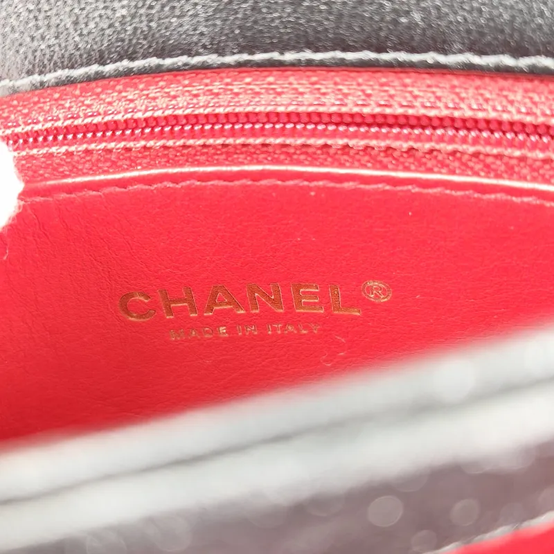 Chanel Crossbody Bag 23s Black Lambskin One Size 21 × 8 × 14 cm — detail view 6 of 12