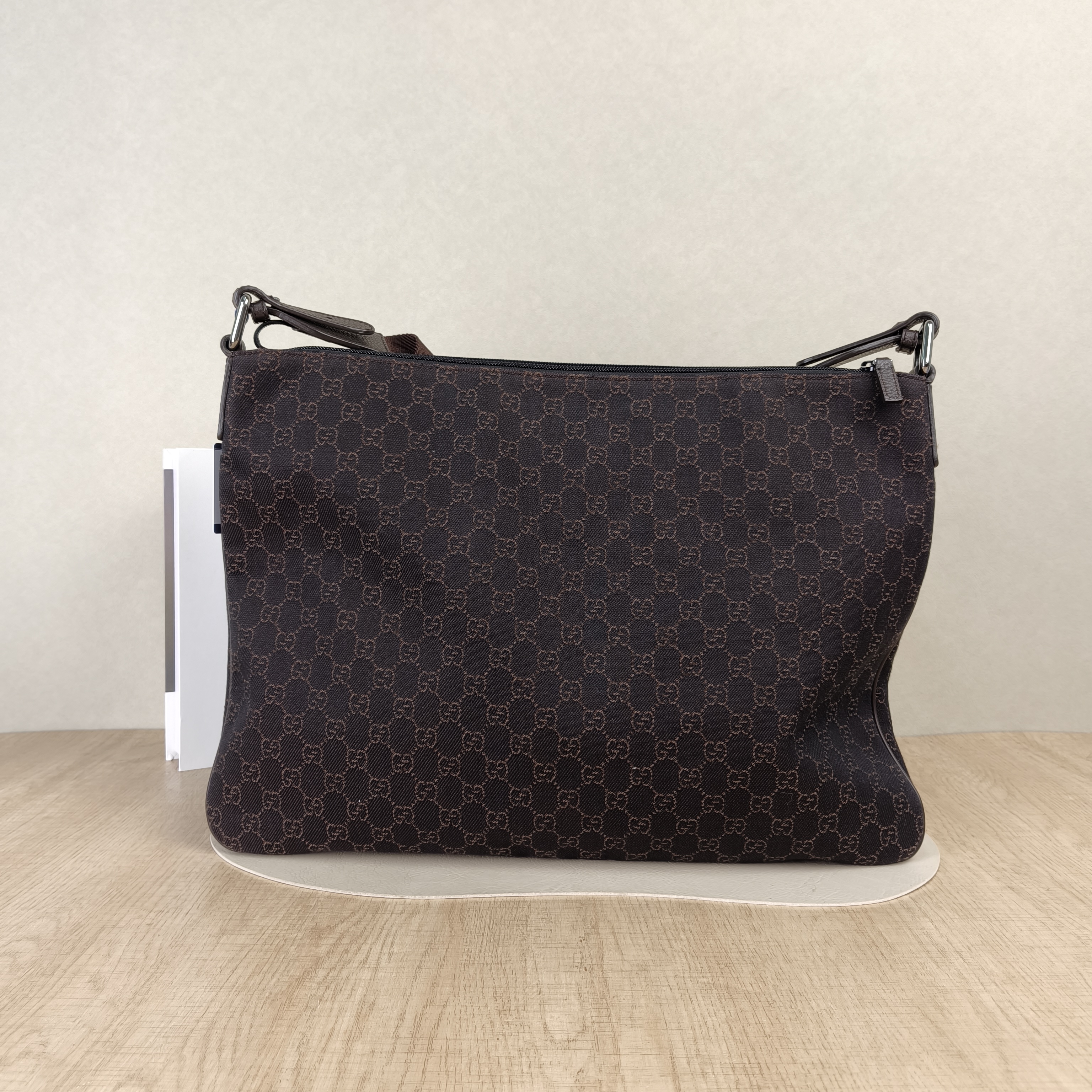 GUCCI Crossbody Bag Crossbody Bag Brown Canvas One Size47*34 — cover view 4 of 4