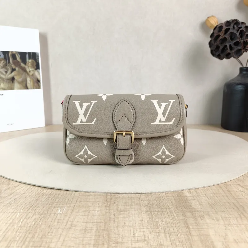 Louis Vuitton Crossbody Bag Diane Baguette Bag Empreinte Embossed Calfskin nano 19 × 6 × 10.5 cm