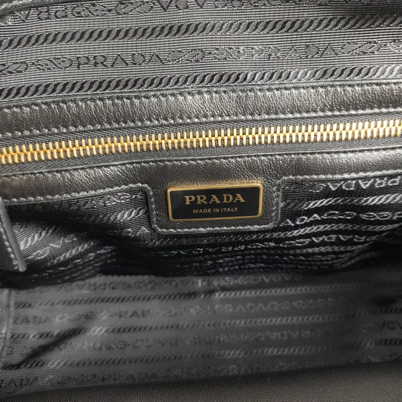 PRADA Top Handle Bag Black Nylon One Size 31 × 9 × 18 cm — detail view 9 of 13