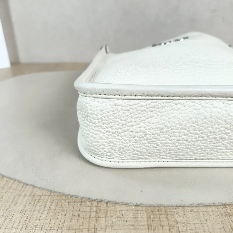 PRADA Crossbody Bag Crossbody Bag White Calfskin One Size 18 × 6.5 × 19.5 cm — detail view 9 of 11