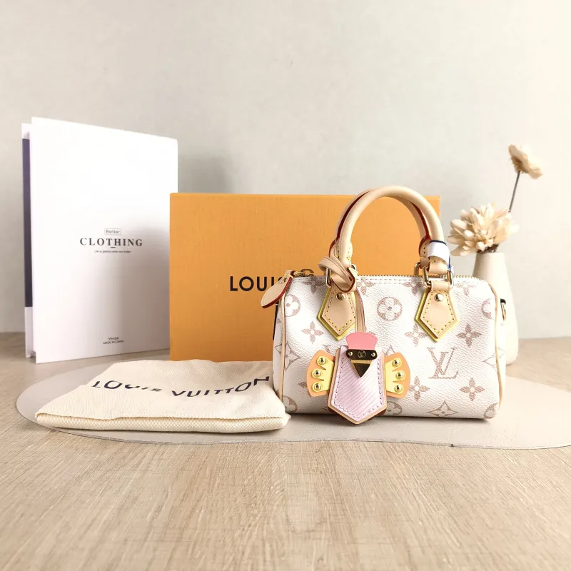 Louis Vuitton Crossbody Bag Speedy Nano PVC nano 16 × 7.5 × 10 cm — cover view 3 of 6