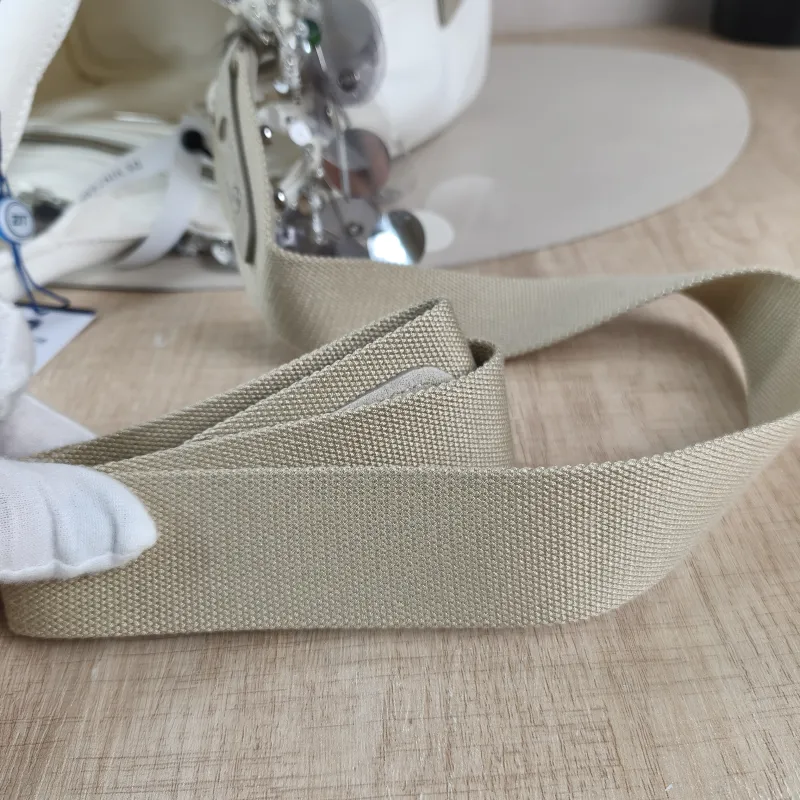 PRADA Top Handle Bag Canape White Canvas 28 × 15 × 18 cm — detail view 4 of 12